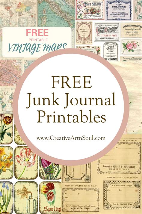 Vintage Junk. . Free junk journal printables